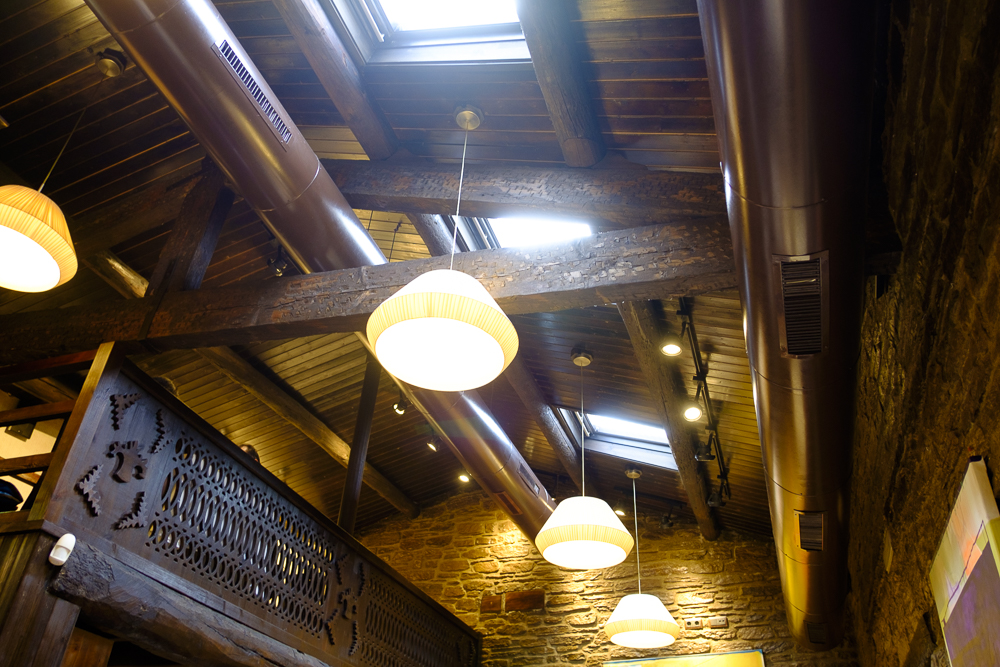 Restaurante Casa Gerardo. Detalle del sistema de climatización.