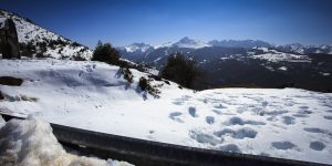 Nevada en el Alto de la Cobertoria.