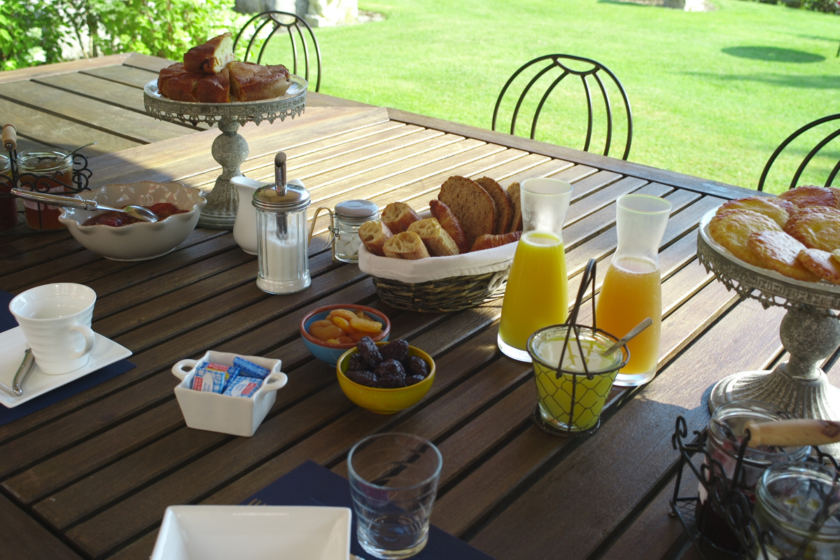 Domaine de grande font: un desayuno perfecto.